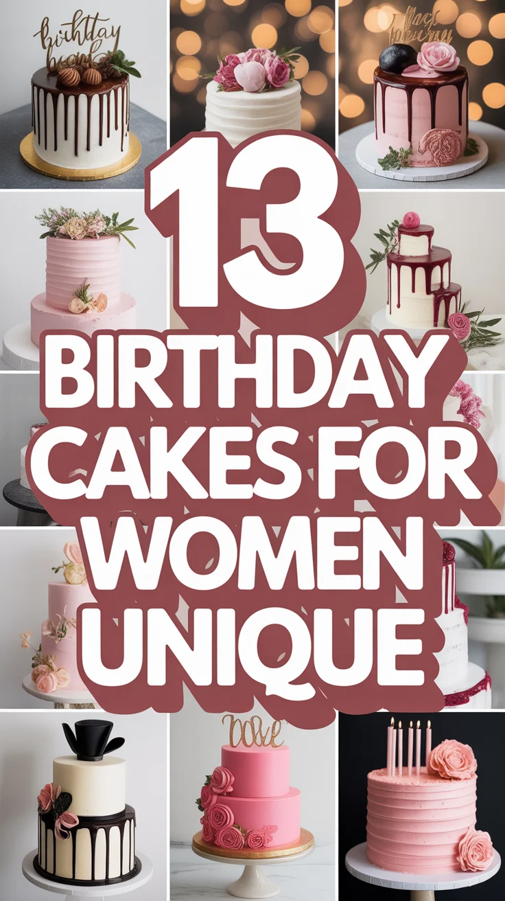 🎂 13 Birthday Cakes For Women Unique