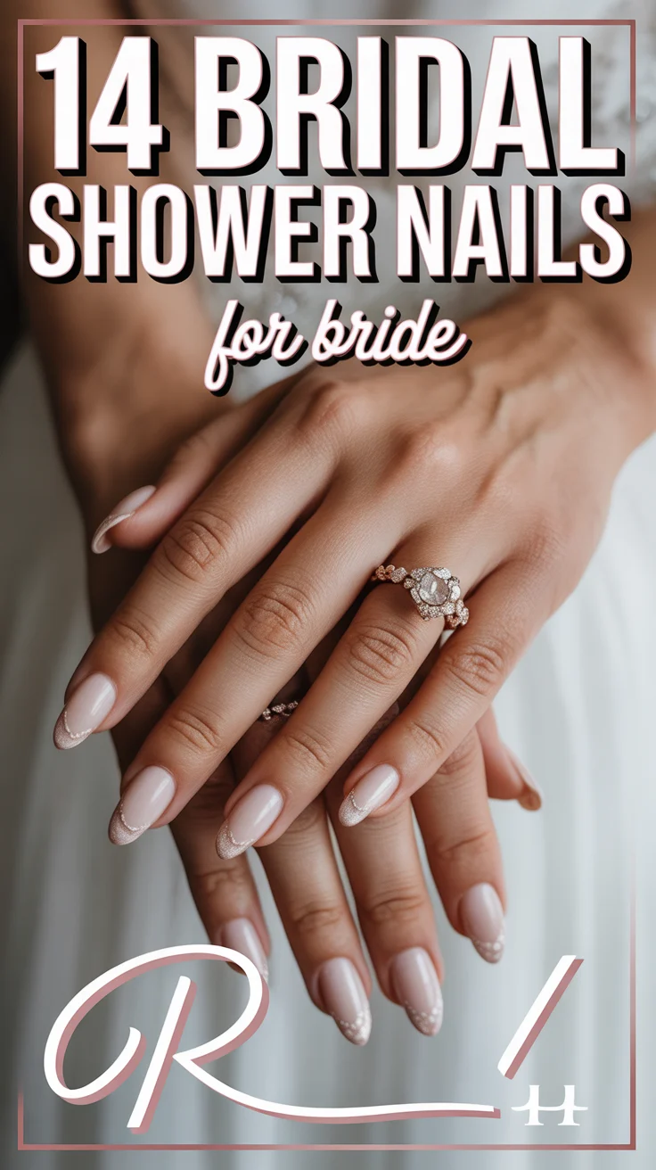 💅 14 Bridal Shower Nails For Bride