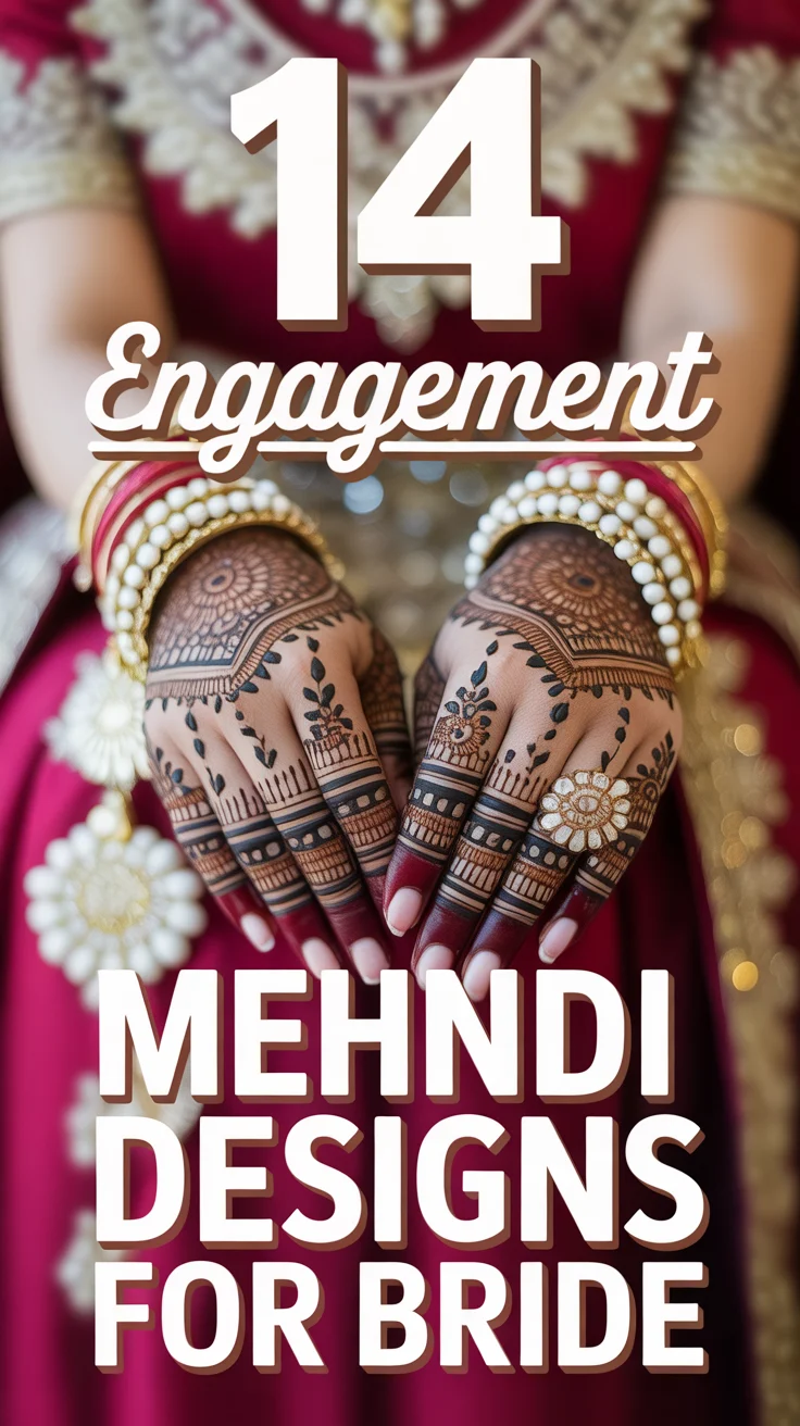 💍 14 Engagement Mehndi Designs For Bride