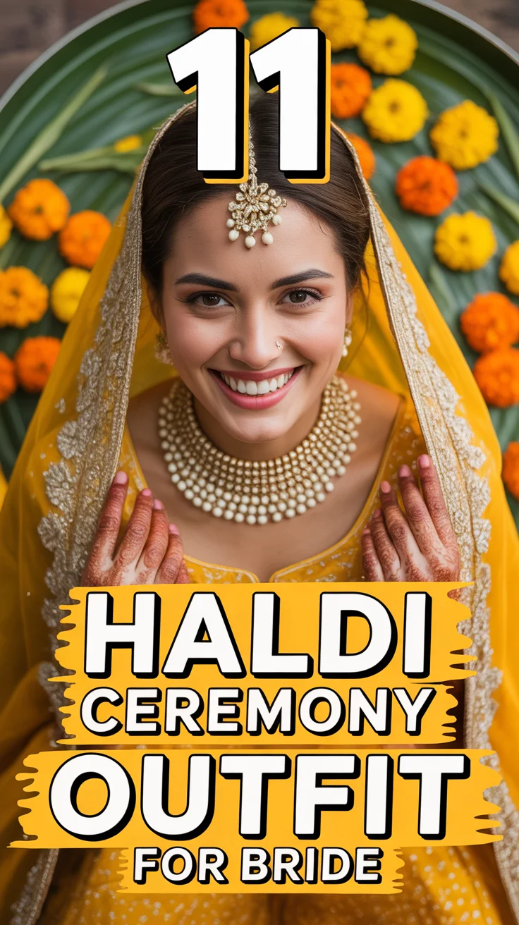 🌼 11 Haldi Ceremony Outfit For Bride