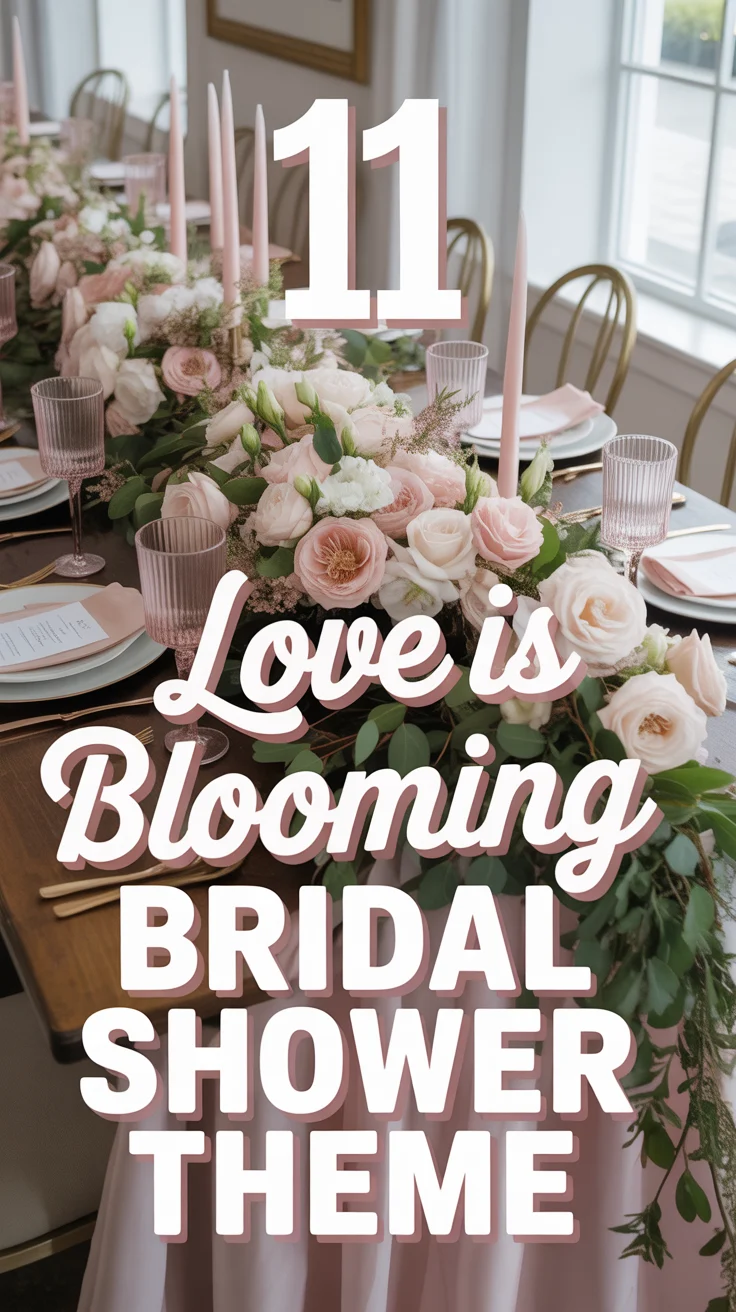 🌸 11 Love Is Blooming Bridal Shower Theme