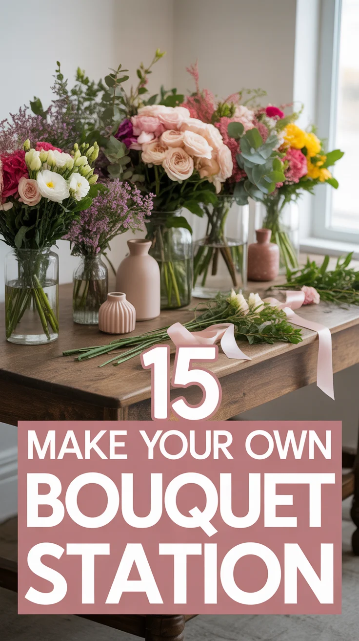 💐 15 Make Your Own Bouquet Station