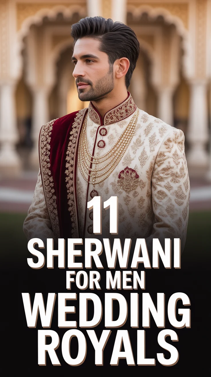 👑 11 Sherwani For Men Wedding Royals
