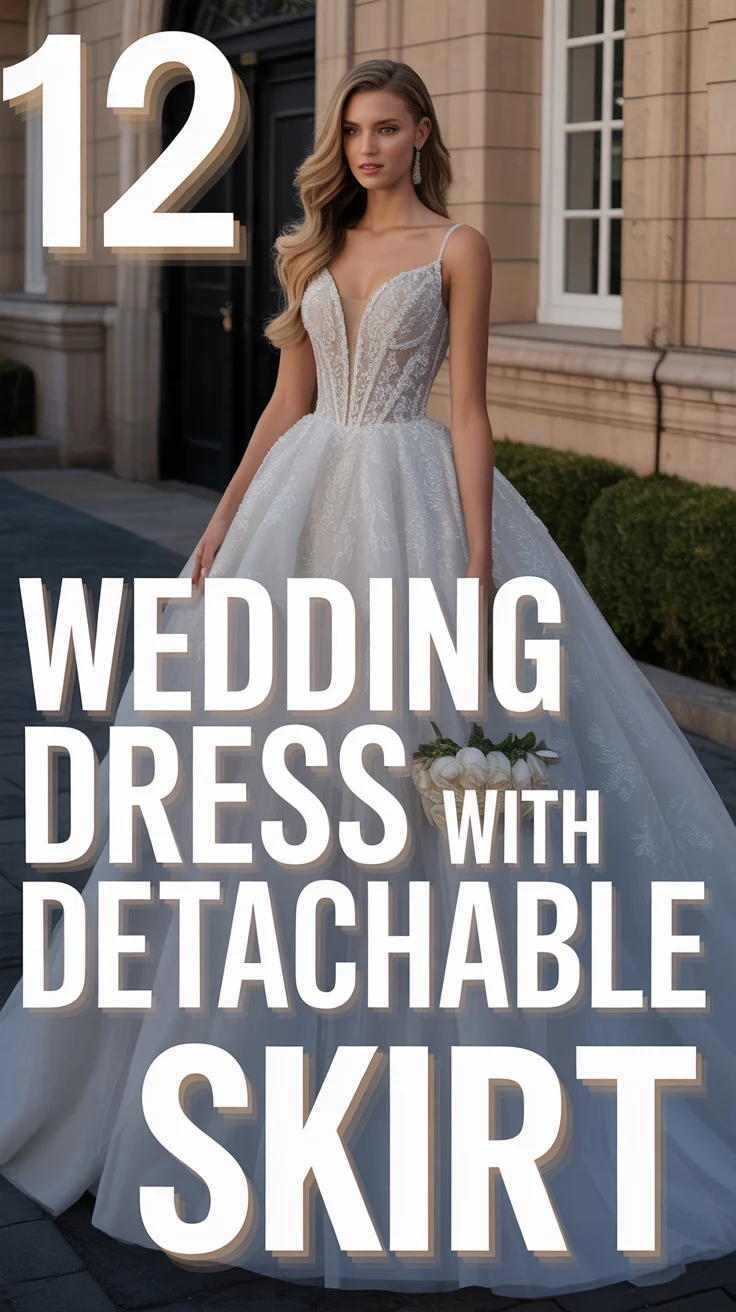 💃 12 Wedding Dress With Detachable Skirt