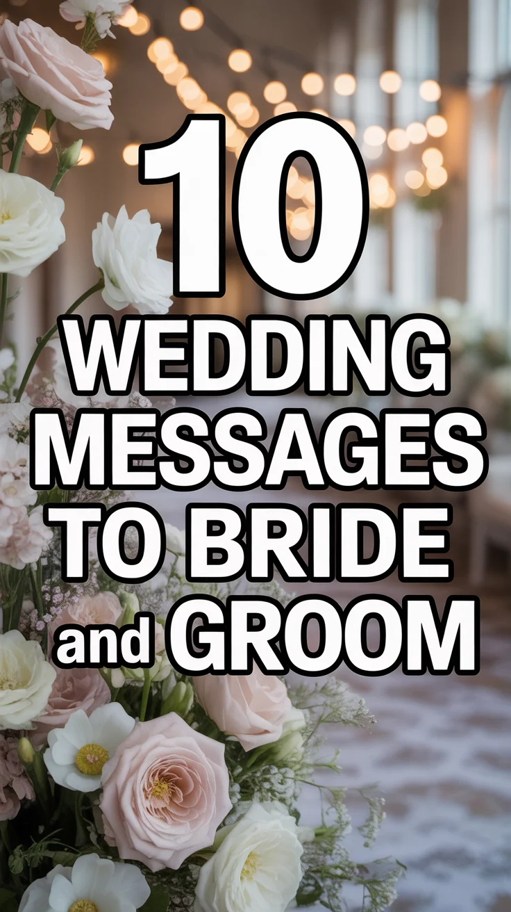 💕 10 Wedding Messages To Bride And Groom