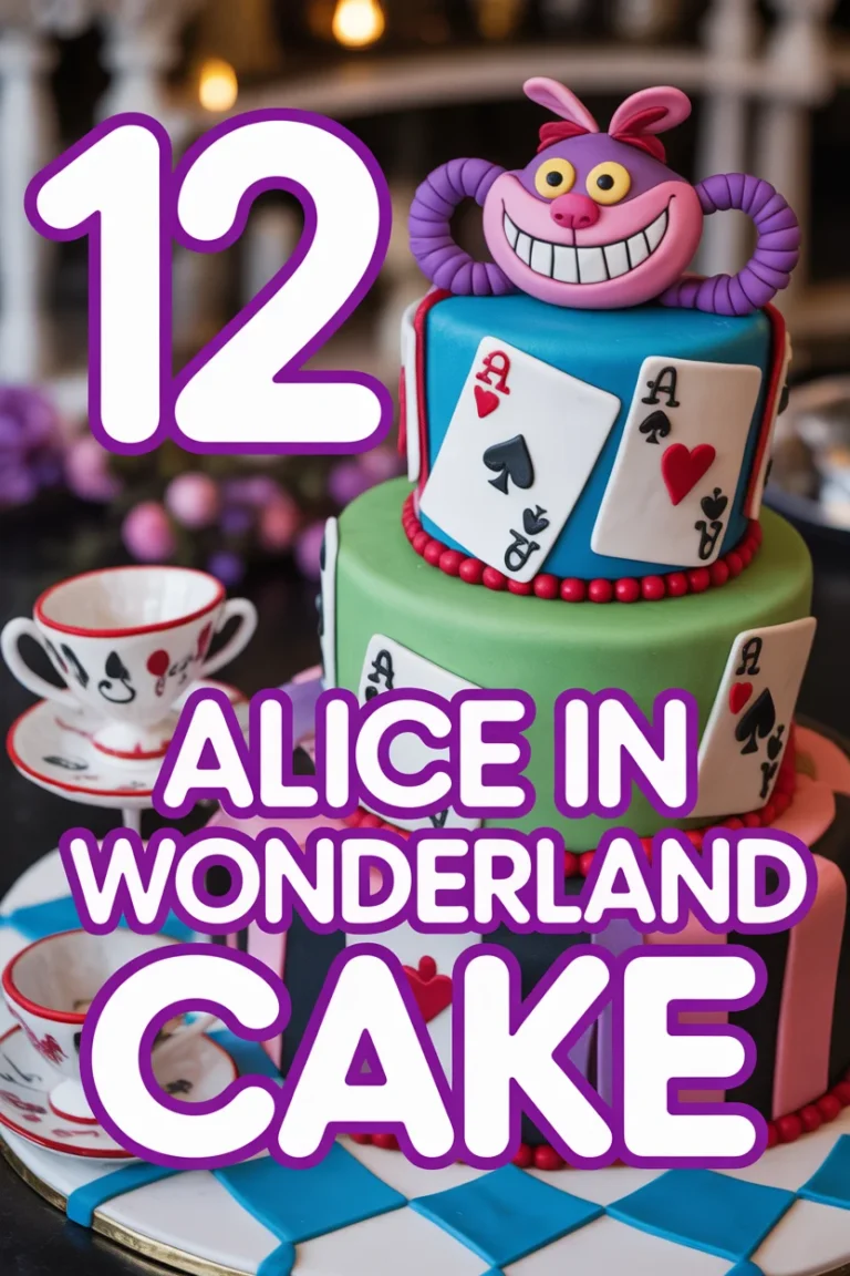 🦋 12 Alice In Wonderland Cake