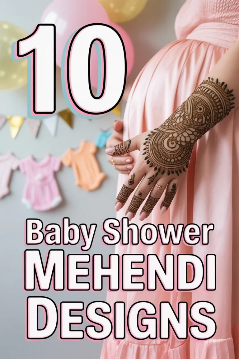 🤰 10 Baby Shower Mehendi Designs