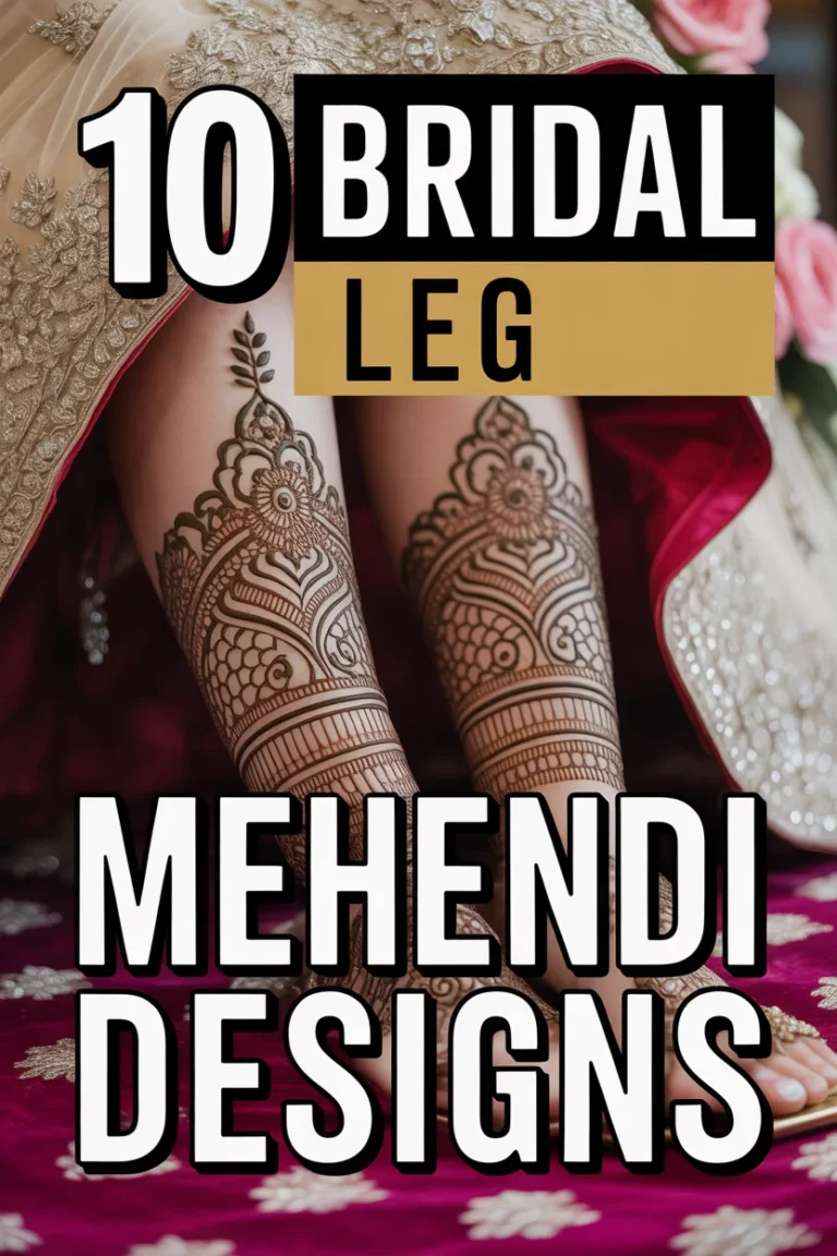 🌸 10 Bridal Leg Mehendi Designs