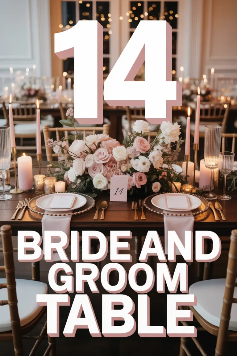 💍 14 Bride And Groom Table