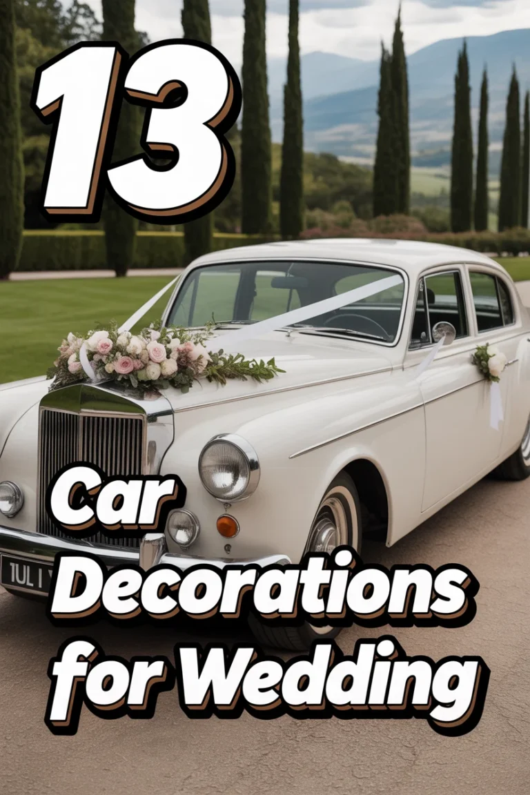 💍 13 Car Decorations For Wedding