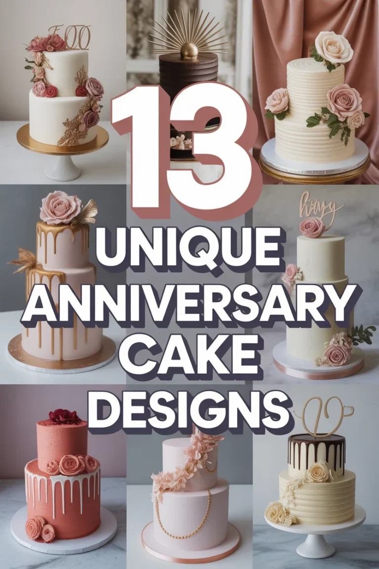 🎂 13 Unique Anniversary Cake Designs