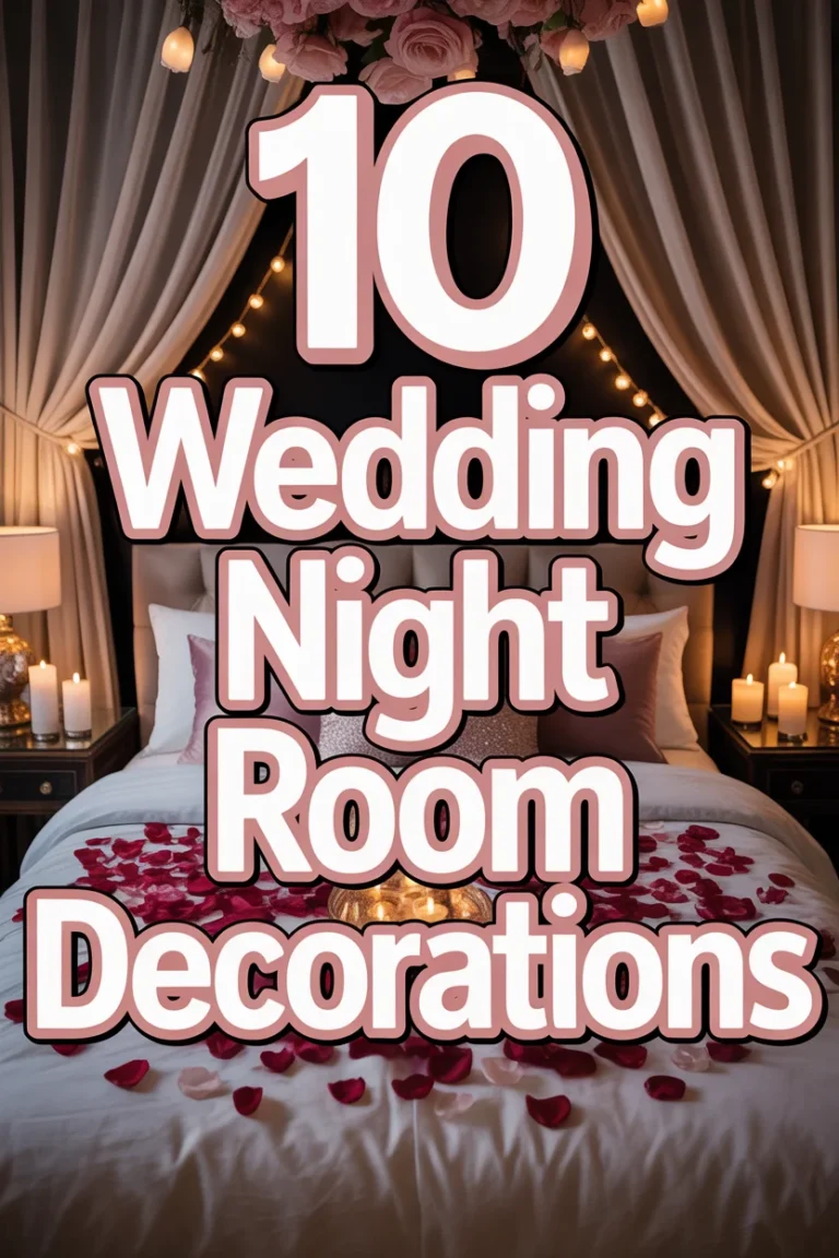 🥂 10 Wedding Night Room Decorations