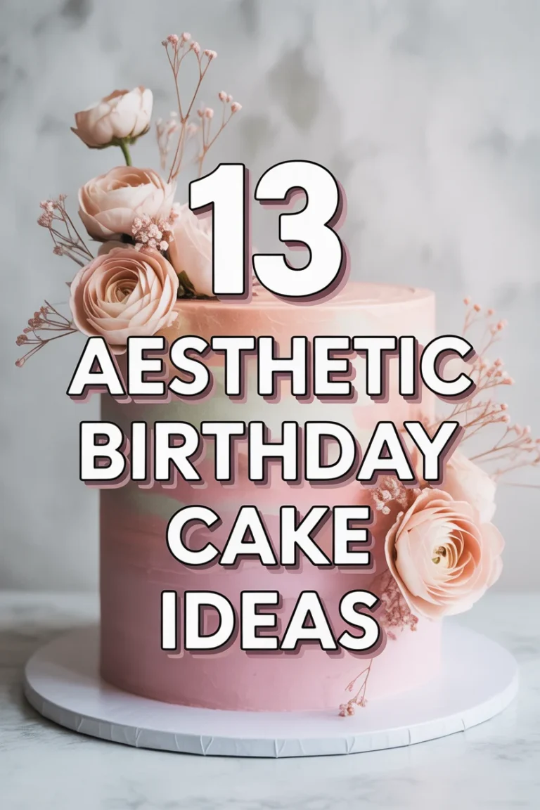 🎂 13 Aesthetic Birthday Cake Ideas