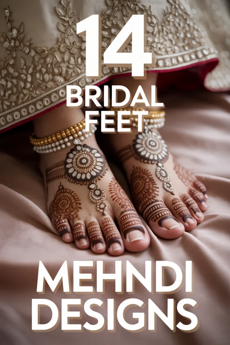 🪷 14 Bridal Feet Mehndi Designs