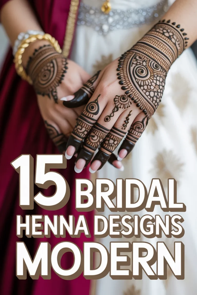 ✨ 15 Bridal Henna Designs Modern