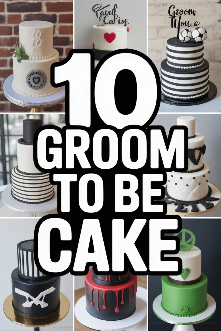 🎂 10 Groom To Be Cake