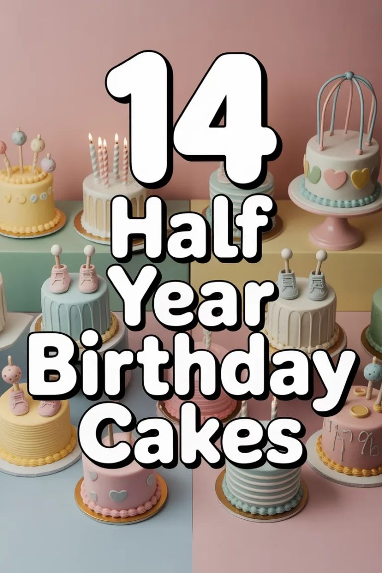 🎂 14 Half Year Birthday Cakes