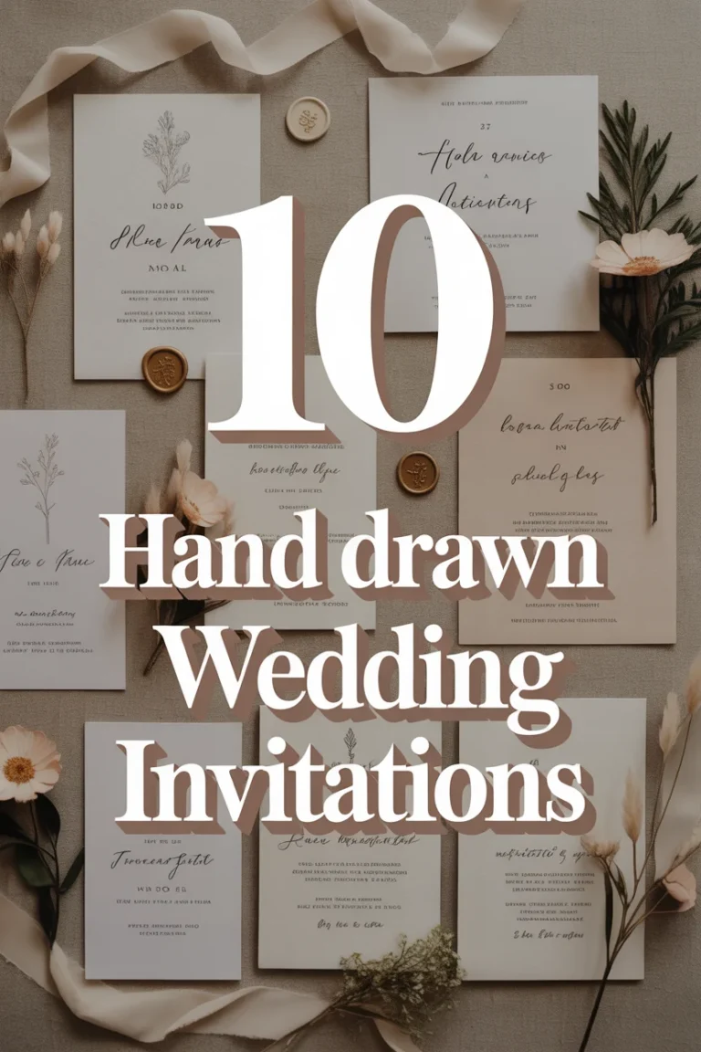 ✍️ 10 Hand Drawn Wedding Invitations
