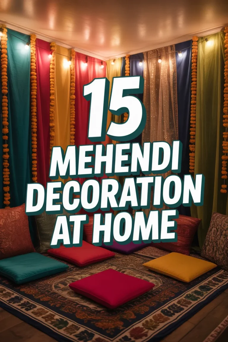 🌿 15 Mehendi Decoration At Home