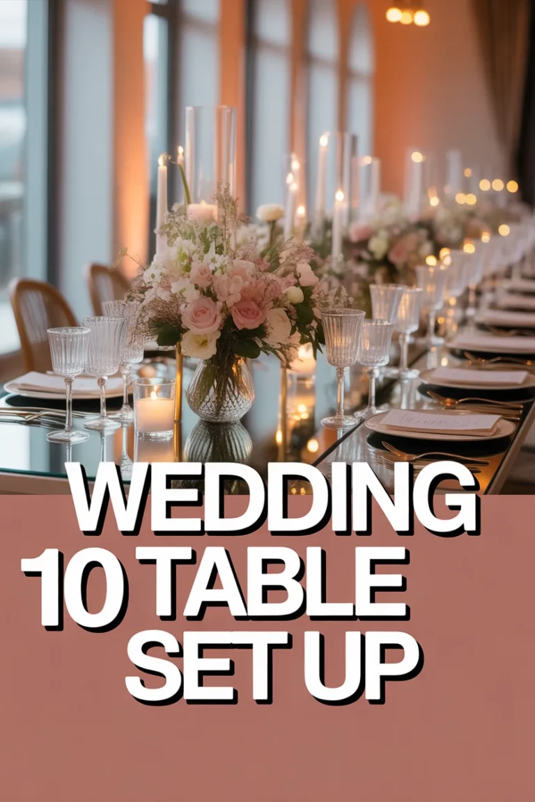 🥂 10 Wedding Table Set Up